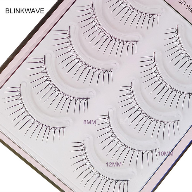 드림 디어 줄기 자연 자형 타입 투명 업그레이드 부드러운 14MM 속눈썹, BWG-06, 1개