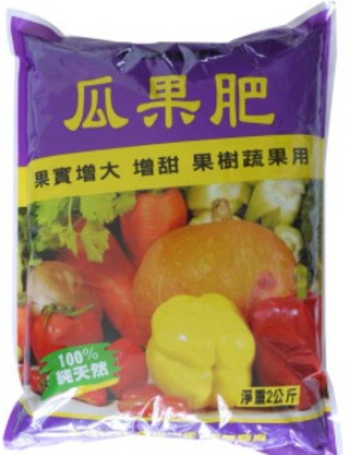 翠筠 巨園瓜果肥 紫色 促進果實增大增甜 適用果樹蔬果 5公斤, 1個, 巨園瓜果肥(紫色),5公斤