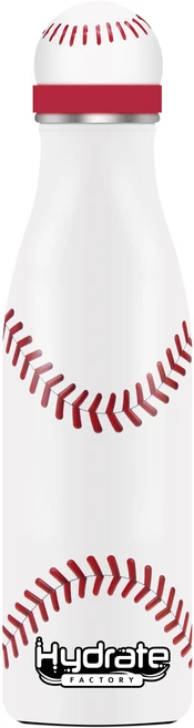 Hydrate Factory 어린이 스포츠 스테인리스 스틸 보틀 텀블러 물병 보온보냉병 유치원/초등학교/학교 준비물 (독점디자인), 야구, 500ml, 1개 - 쿠팡