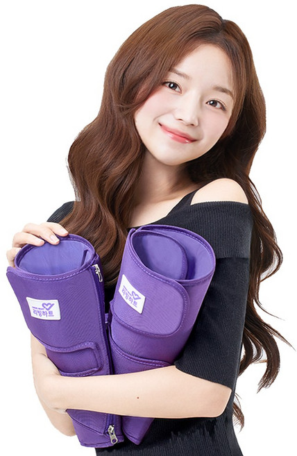 NEW 리빙하트 4in1 EMS 공기압 온열 진동 지퍼형 종아리 마사지기 L-V3, 좌우 1SET