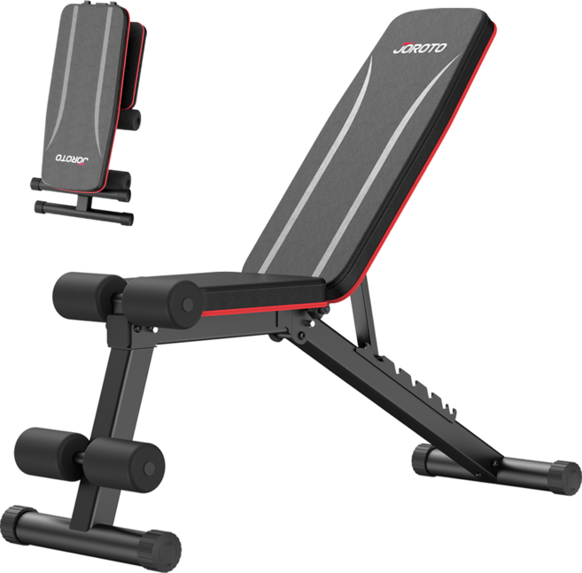 JOROTO 조절 가능한 덤벨 벤치 3in1 인클라인 덤벨 벤치 플랫 덤벨 벤치 디클라인 덤벨 벤치-검은색, 8단계, Black
