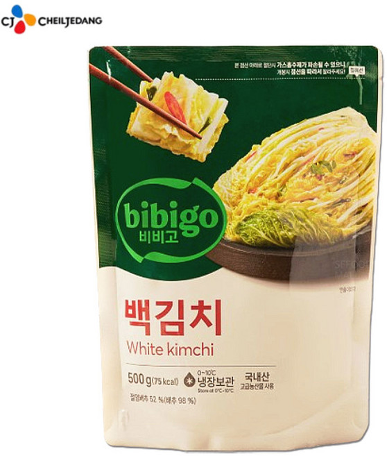비비고 백김치, 1개, 500g