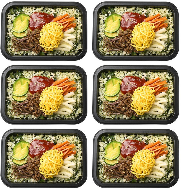 굿스푼 저당 나물 비빔밥 양많은 300g 도시락 당뇨 임당 반찬 배달 가정식 방학 설 명절 선물 임당 식단 3팩 / 6팩식단, 6개, 저당 나물비빔밥