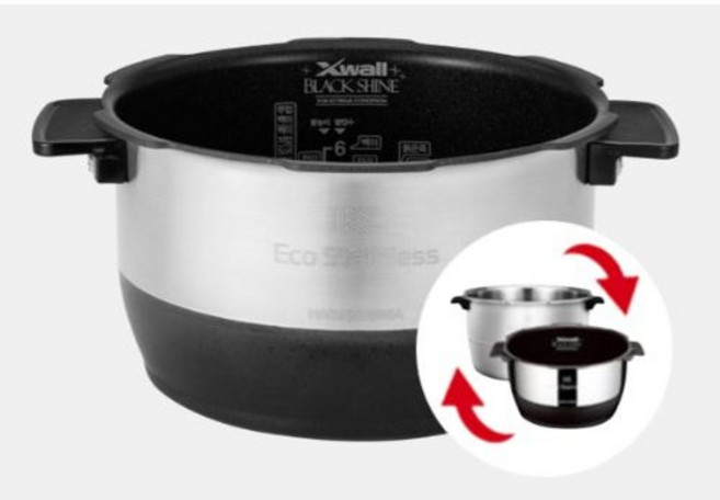 쿠쿠 정품 CRP-CHAS109FW 에코 스테인리스 와이드 앤 플랫 내솥 (Eco Stainless) (HJ솔B 증정), 1개