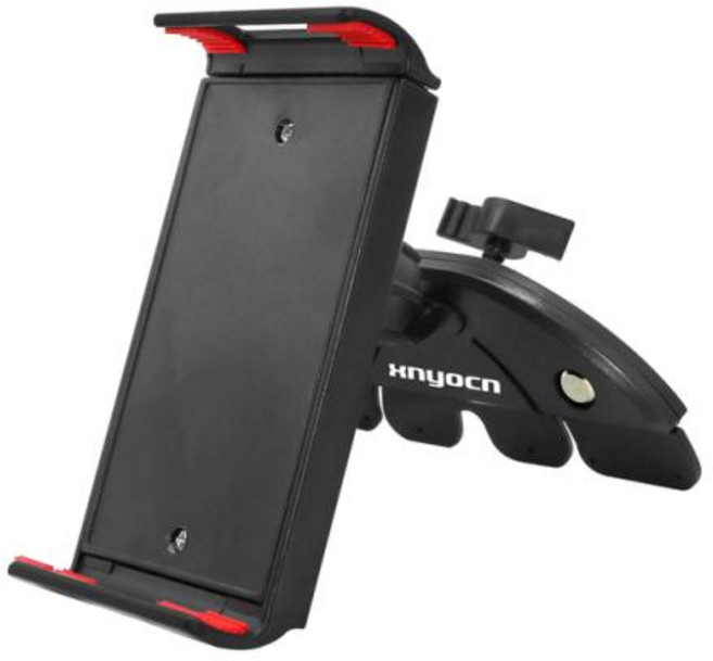 차량용 CD 슬롯 태블릿 브래킷 거치대 7 8 9 10 11 인치 회전 가능 폰 삼성 샤오미 화웨이 호환, 1.black, 1개