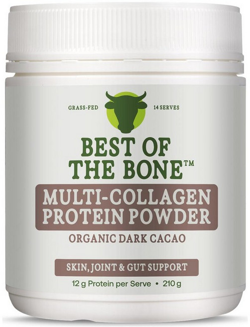 호주 베스트오브더본 BEST OF THE BONE Multi Collagen Peptides - Dark Cacao 다크 카카오 멀티 콜라겐 프로틴 파우더, 6개, 210g