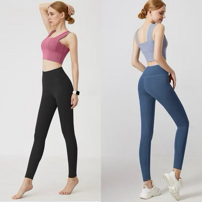 高彈力無尷尬線瑜珈褲 裸感高腰提臀運動褲 多色可選