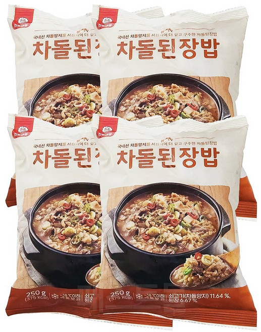 천일냉동 차돌된장밥, 4개, 250g
