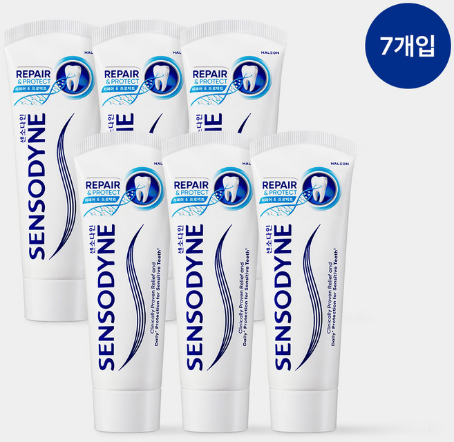 센소다인 리페어 앤 프로텍트 치약 100g x7개, 7개