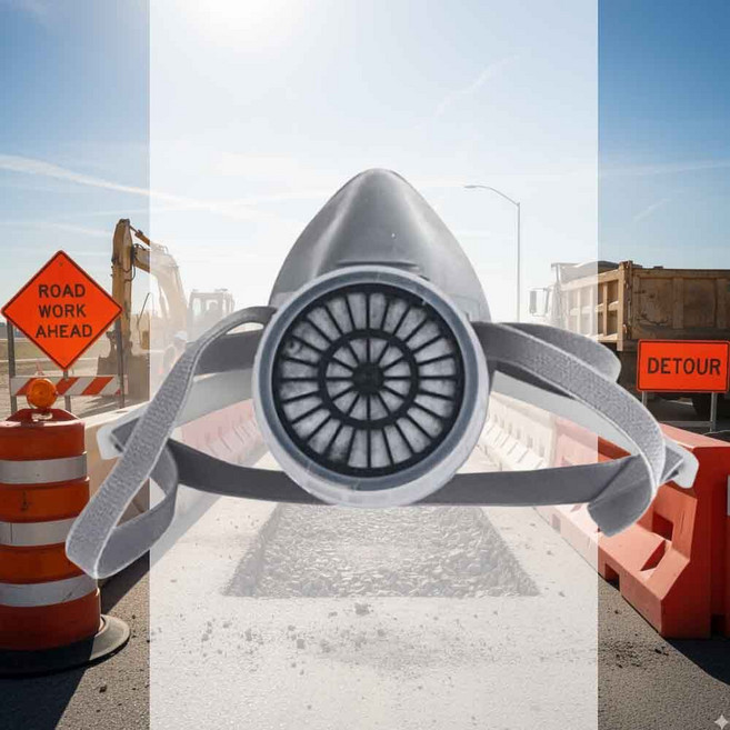 방독마스크 2급 단구 재난용품 소방마스크 특수마스크 재난안전용품 건설현장용품, 낱개