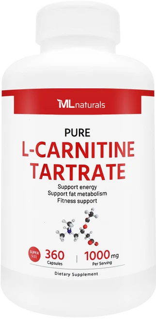 [미국빠른직구] 신제품 마이라이프 내추럴스 L-카르니틴 타르트레이트 1000mg (수퍼사이즈), 360정, 1개 - 쿠팡