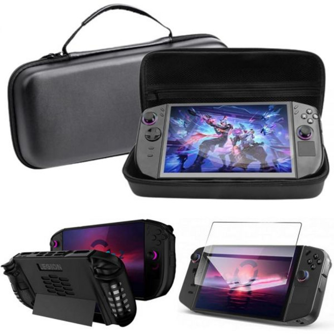 11533026 태블릿 케이스 커버 신규 - 3-in-1 레노버 리전 GO 2 ， TPU 및 휴대용 보관 가방 액정보호필름 EVA 하드 쉘 PU 가죽 표면 레이어 방수 방진 기, 11533026 태블릿 케이스 커버 신규 - 3-in-