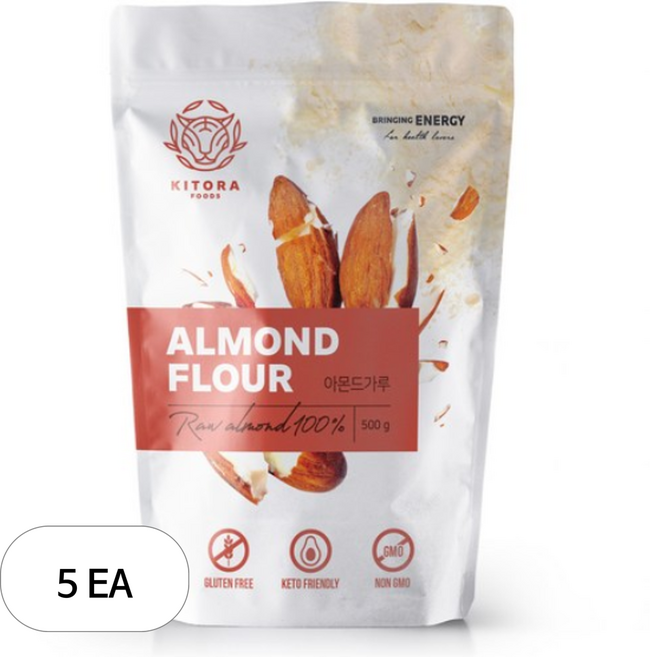 키토라푸드 글루텐프리 아몬드가루, 500g, 5개