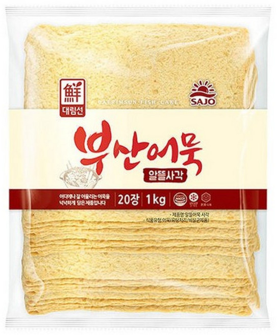 대림 부산어묵 알뜰사각 1kg, 1개