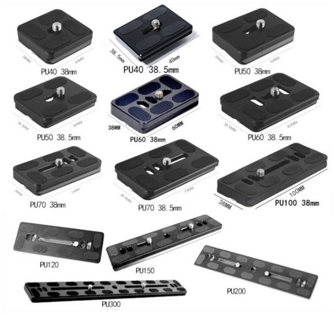 주닉스 PU40~300 퀵슈 삼각대 헤드 플레이트 DSLR 카메라, PU60, 1개