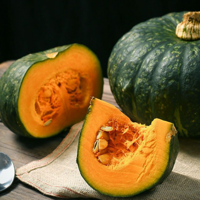 [마사팜] 미니 단호박 신선함가득 맛과 향이 뛰어난 제주산 뉴질랜드산, 1개, 미니밤호박 특품 3kg내외 (4-8과)