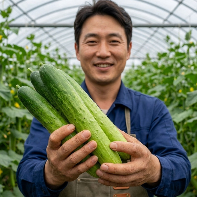 야채삼촌 국내산 백오이 백다다기, 1개, 1kg