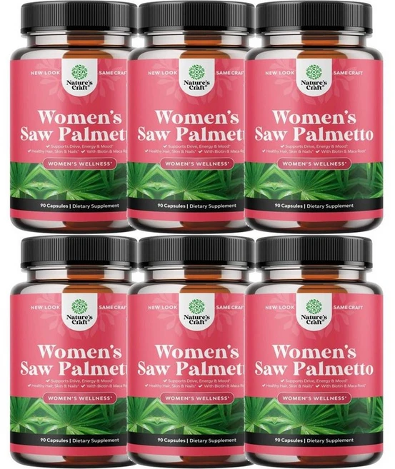 네이처스 크래프트 여성용 엑스트라 스트렝스 쏘팔메토, 6개, 90정 - 쿠팡