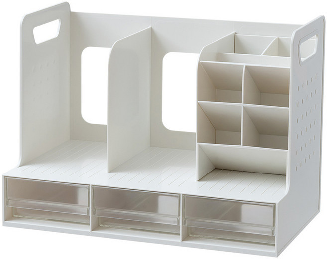 메르하임 서랍 책상 책꽂이, 투명 (연필꽂이)