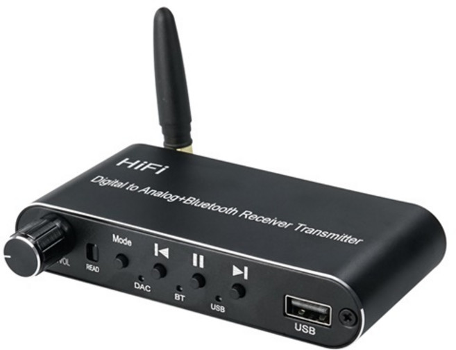 컴스 Hi-Fi 오디오광 to 아날로그 블루투스 5.1 송수신 멀티 컨버터 DAC, TB682