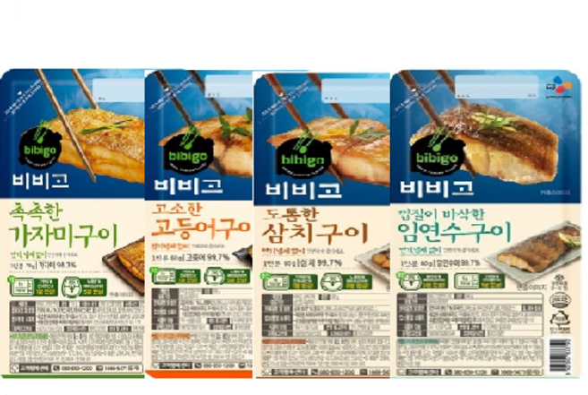 [에이브쇼핑] 비비고 생선구이 4종 모음 (고등어 삼치 가자미 임연수), 1세트, 60g