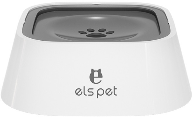 반려동물 부유식 물그릇 먼지방지 펫워터보울 1L, 1개, grey