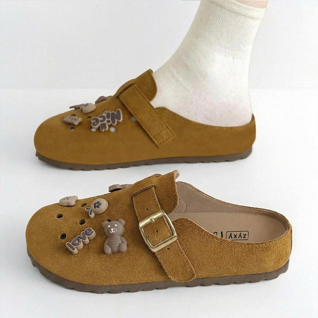 Modern Fashion 여성 귀여운 파츠 사계절 뮬 슬리퍼 X119