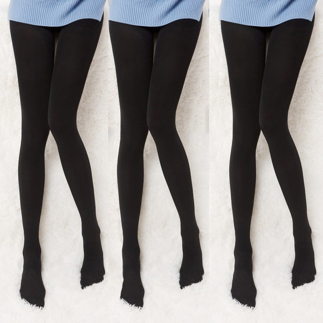 커버링 여성 팬티스타킹 3p 블랙 힙업 고탄력 유발 부드러움 신장150~175cm FREE