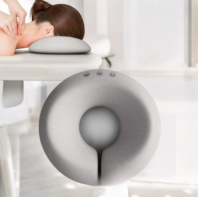 뷰티살롱 마사지 베개 28.8 x 7.5 cm, 1개, 그레이