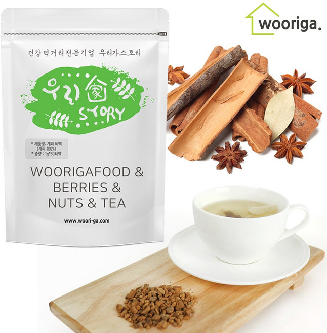 우리가스토리 계피 50티백 계피차, 1g, 50개입, 1개