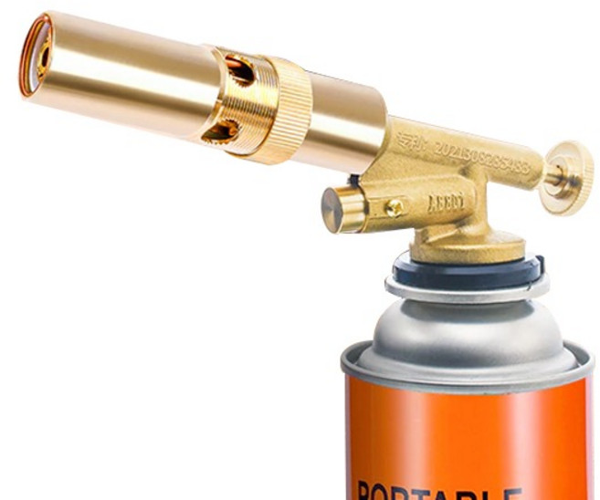 원터치 맥플로 가스토치 용접 캠핑 요리 부탄가스, 1개