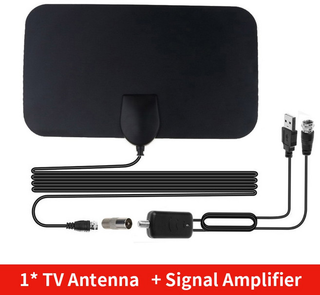 MEI 최신 8K 4K 디지털 HD TV 안테나 마일 공중 500 T DVB 평면 부스터, 2) Antenna andAmplifier, 1개