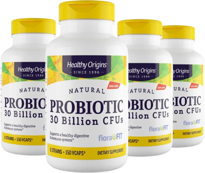 4개 헬스오리진스 Healthy origins 프로바이오틱 300억 CFUs 유산균 150 베지 캡슐, 150정, 4통 - 쿠팡