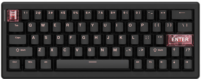 콕스 COX CMK63R PBT 8K 래피드 트리거 무소음 자석축 게이밍 키보드, 블랙