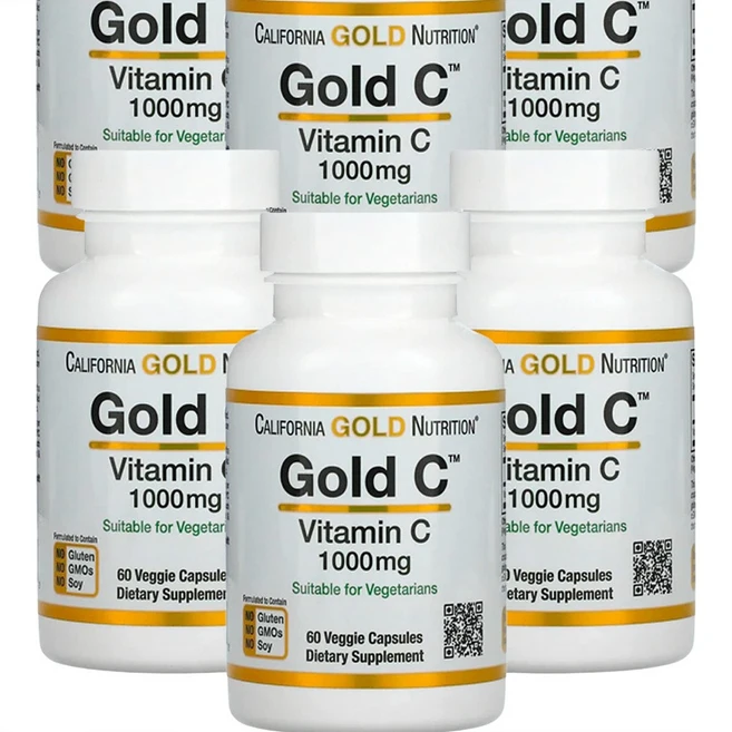 비타민C 6세트 1개 60정 면역지원 계절별 웰빙 CaliforniaGold 미국내수용, 6개 - 쿠팡