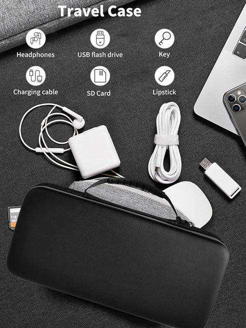 [아마존4.5+ 미국출고 158132] 레노버 Legion Go 2용 케이스 NOUKAJU 게임 콘솔 보관 상자 휴대용 여행용 보호 2 게이밍 콘솔용 커버(블랙), [아마존4.5+ 미국출고 158132] 레노버 Legi