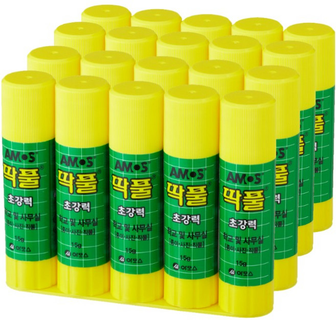 아모스 초강력 딱풀, 15g, 20개