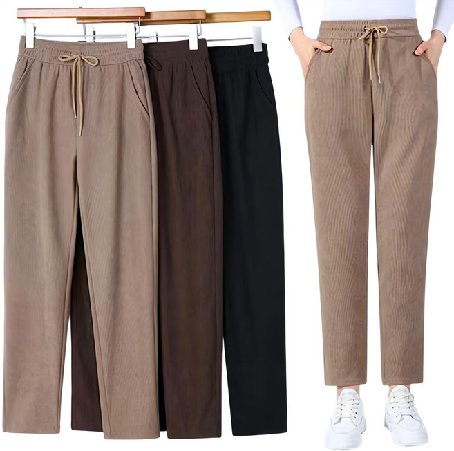 겨울 세미 배기 코듀로이 기모 골덴바지 따수니 3종