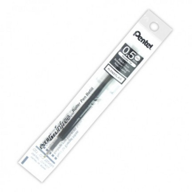 Pentel LRN5TL infree 極速鋼珠筆 0.5mm 替換筆芯, 黑色, 1個