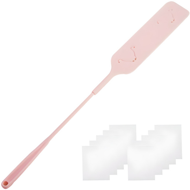 틈새 먼지 청소 브러쉬 밀대 + 부직포 10p, 핑크, 1세트