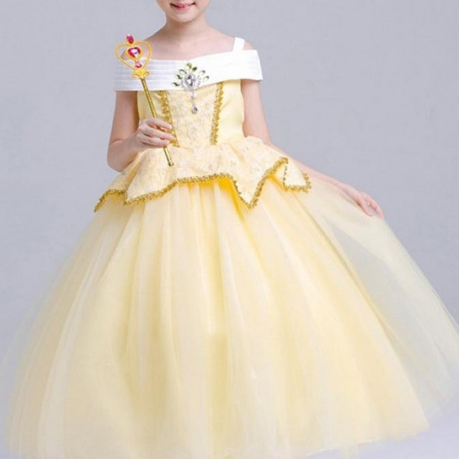 여자 조카 공주 아이 미녀와야수 원피스 원피스 공주드레스 아동 어린이 벨공주 공주옷