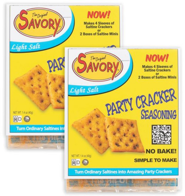 Savory 크래커 비스킷 감칠맛 솔티네 시즈닝 1.4온스 연한 소금 2팩, Savory 크래커 비스킷 감칠맛 솔티네 시즈닝 1.4