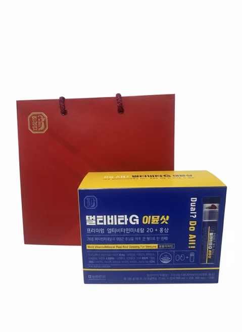 한삼인 멀티비타민G 이뮨샷 10병+쇼핑백, 1개, 10회분 - 쿠팡