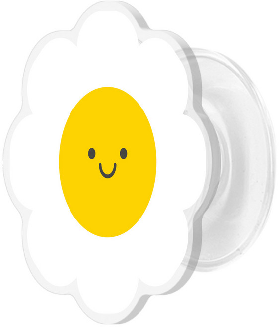 1+1 스마일 데이지 그립 아크릴 스마트톡, 스마일데이지 그립톡, 2개