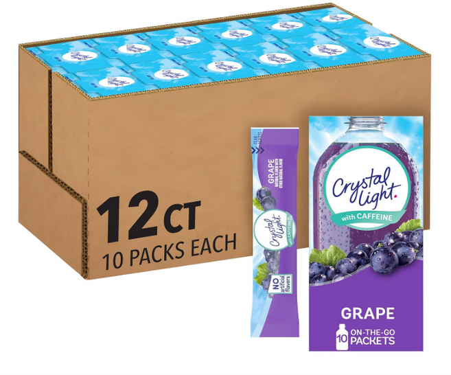 크리스탈라이트 그레이프 포도 아이스티 파우더, 3g, 120개입, 1박스