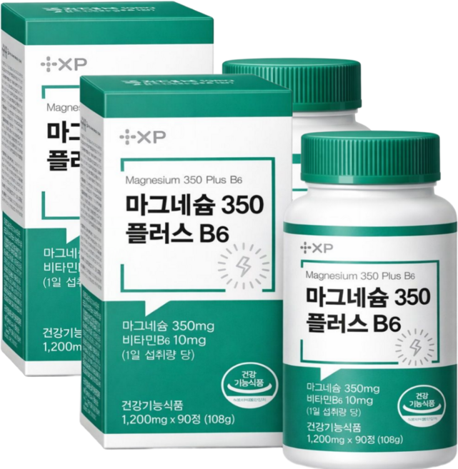 마그네슘 구매 글루콘산 마그네슘350 플러스 B6 신경 근육 이완 기능 유지 영양제, 1개, 90회분