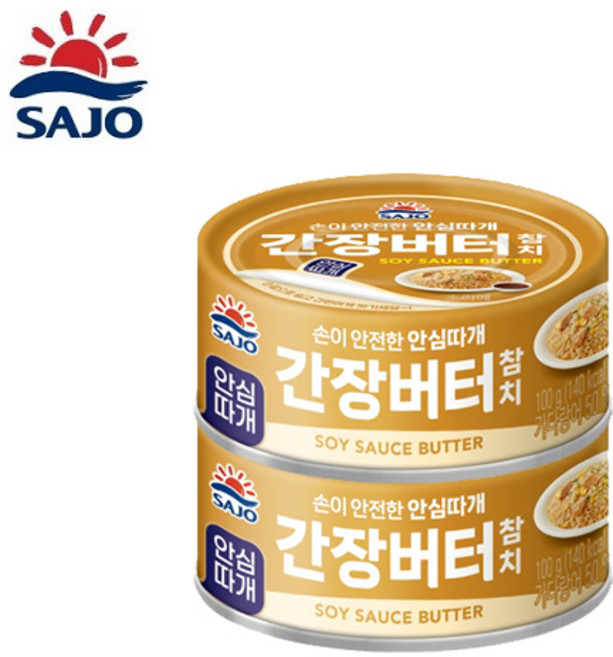 사조 간장버터참치 100g, 2개