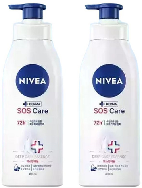 니베아 SOS 케어 바디로션 400ml 2개 (총 800ml) 고보습