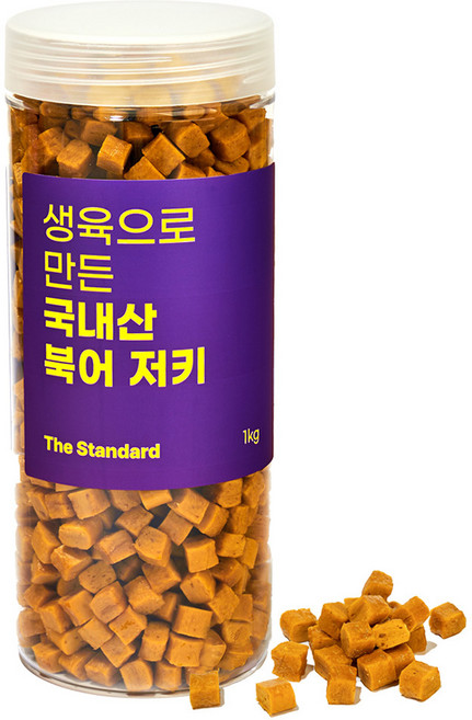 더스탠다드 강아지저키 국내산 노즈워크간식 생육져키, 1개, 1kg, 북어
