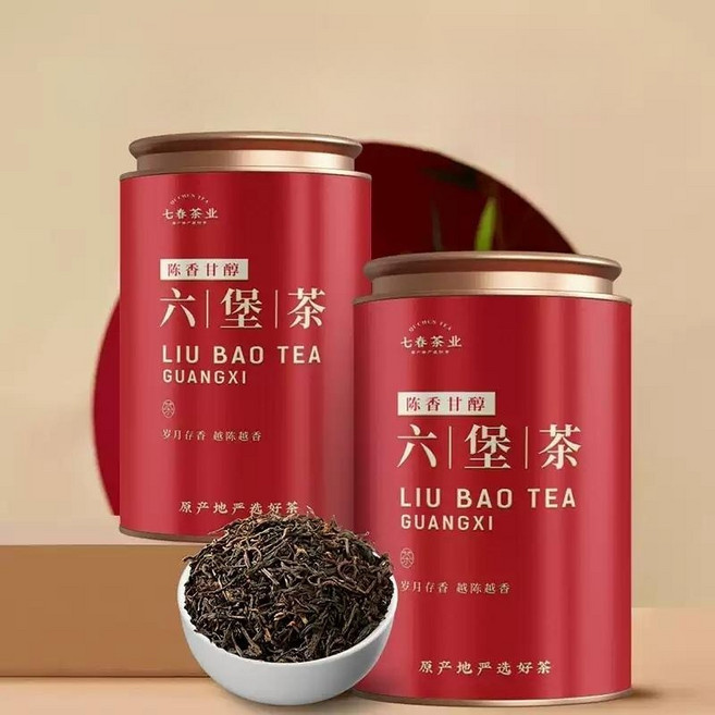 광서 오주 육보차 특급 흑차 500g, 1세트, 2개입, 250g